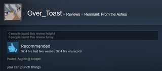 Illustration for article titled Remnant: From The Ashes, As Told By Steam Reviews